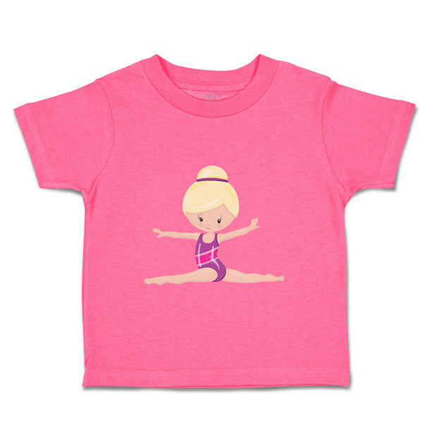 Toddler Girl Clothes Gymnastic Purple Suit Blonde Sports Gymnastics Cotton