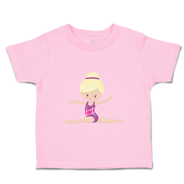 Toddler Girl Clothes Gymnastic Purple Suit Blonde Sports Gymnastics Cotton