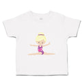 Toddler Girl Clothes Gymnastic Purple Suit Blonde Sports Gymnastics Cotton