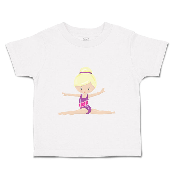 Toddler Girl Clothes Gymnastic Purple Suit Blonde Sports Gymnastics Cotton