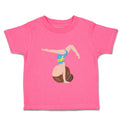 Toddler Girl Clothes Gymnastic Blue Suit Brown Sports Gymnastics Toddler Shirt