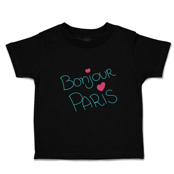 Toddler Clothes Bonjour Paris Girly Others Toddler Shirt Baby Clothes Cotton