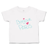 Toddler Clothes Bonjour Paris Girly Others Toddler Shirt Baby Clothes Cotton