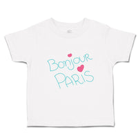 Toddler Clothes Bonjour Paris Girly Others Toddler Shirt Baby Clothes Cotton