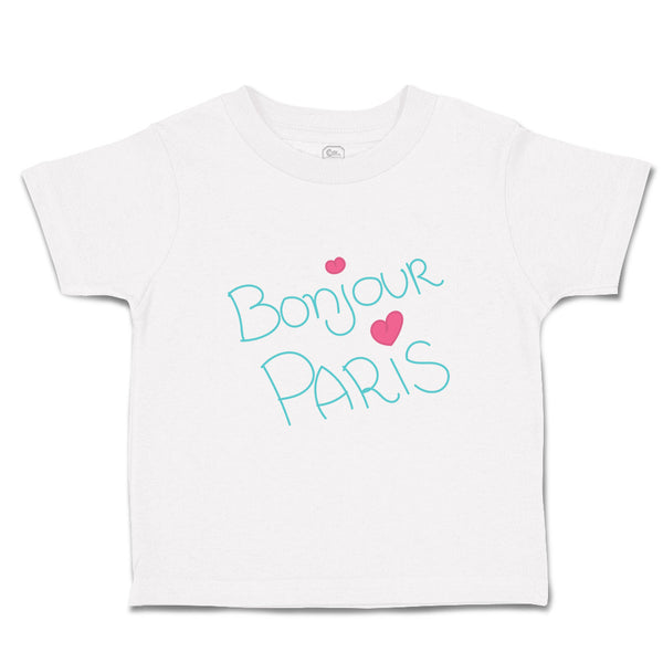 Toddler Clothes Bonjour Paris Girly Others Toddler Shirt Baby Clothes Cotton