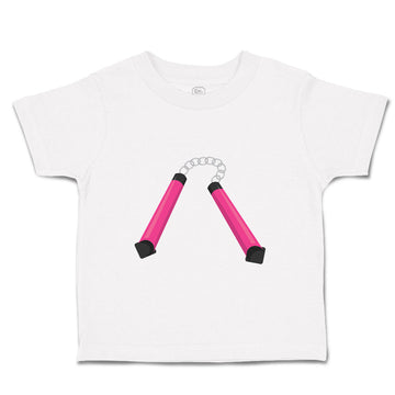 Toddler Girl Clothes Nunchuck Pink Sports Karate & Mma Toddler Shirt Cotton