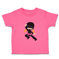 Toddler Girl Clothes Ninja Girl Pose 4 Red Girly Others Toddler Shirt Cotton