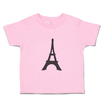 Toddler Clothes Eiffel Tower Black Girly Others Toddler Shirt Cotton