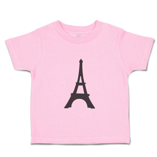 Toddler Clothes Eiffel Tower Black Girly Others Toddler Shirt Cotton