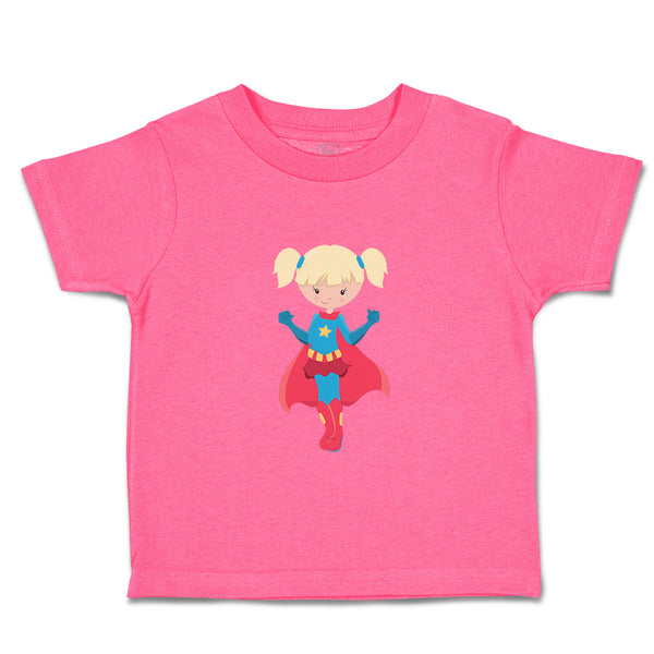 Toddler Girl Clothes Super Girl Blue Red Costume Blonde Characters Heroes Cotton