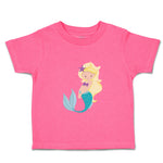 Toddler Girl Clothes Mermaid Blonde Hair Swims Girly Others Toddler Shirt Cotton
