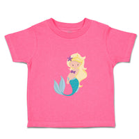 Toddler Girl Clothes Mermaid Blonde Hair Swims Girly Others Toddler Shirt Cotton