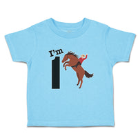 Toddler Clothes I'M 1 A Man Riding An Horse Toddler Shirt Baby Clothes Cotton