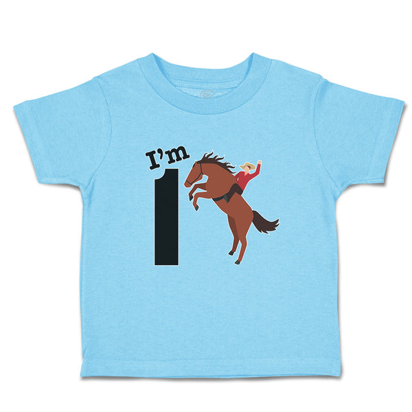 Toddler Clothes I'M 1 A Man Riding An Horse Toddler Shirt Baby Clothes Cotton