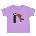 Toddler Clothes I'M 1 A Man Riding An Horse Toddler Shirt Baby Clothes Cotton