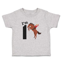 Toddler Clothes I'M 1 A Man Riding An Horse Toddler Shirt Baby Clothes Cotton