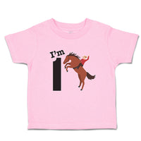 Toddler Clothes I'M 1 A Man Riding An Horse Toddler Shirt Baby Clothes Cotton