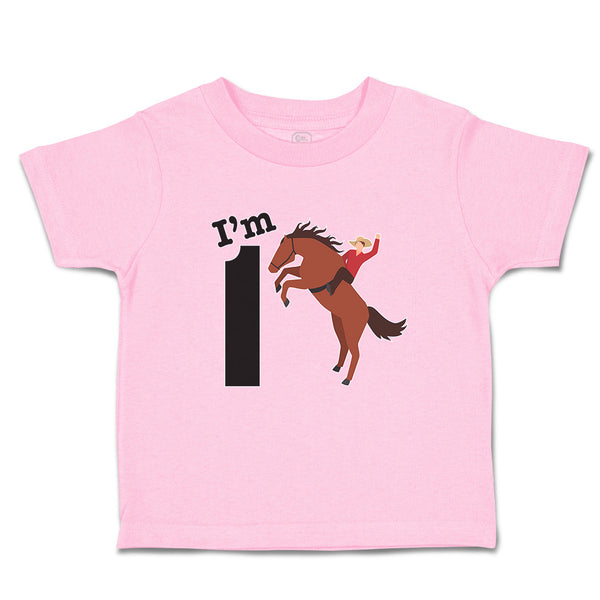 Toddler Clothes I'M 1 A Man Riding An Horse Toddler Shirt Baby Clothes Cotton