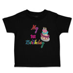 Toddler Clothes My 1St Birthday with Delicious Cake on Candles Toddler Shirt