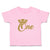 Toddler Clothes 1 Number Name with Golden Crown Toddler Shirt Cotton