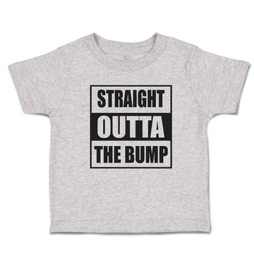 Toddler Clothes Straight Outta The Bump Toddler Shirt Baby Clothes Cotton