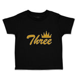 Toddler Clothes 3 Number Name with Crown Toddler Shirt Baby Clothes Cotton