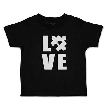 Toddler Clothes Love Puzzle with Transparency Heart Toddler Shirt Cotton