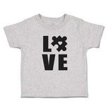 Toddler Clothes Love Puzzle with Transparency Heart Toddler Shirt Cotton