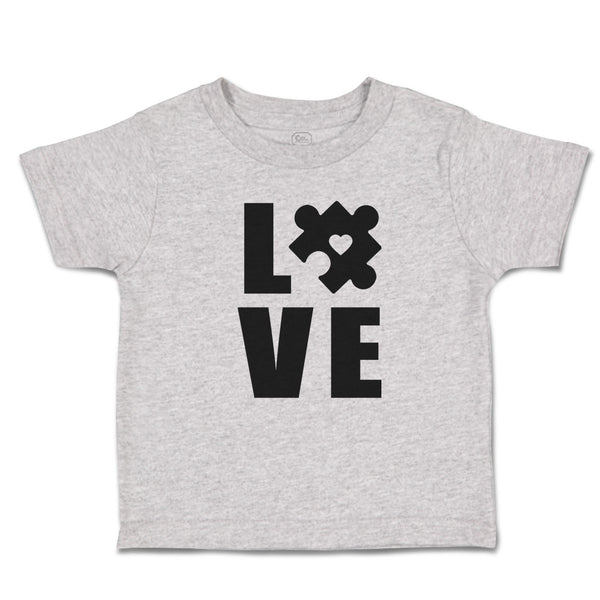 Toddler Clothes Love Puzzle with Transparency Heart Toddler Shirt Cotton