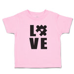 Toddler Clothes Love Puzzle with Transparency Heart Toddler Shirt Cotton