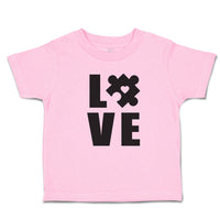 Toddler Clothes Love Puzzle with Transparency Heart Toddler Shirt Cotton