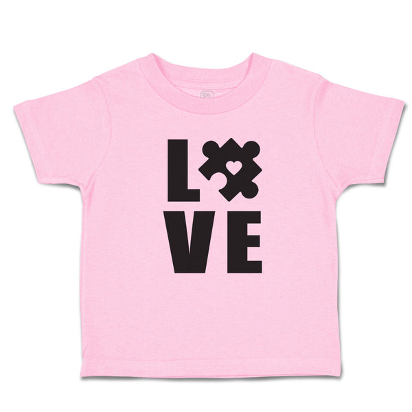 Toddler Clothes Love Puzzle with Transparency Heart Toddler Shirt Cotton