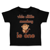 This Little Monkey Is 1 Birthday First Birthday Funny