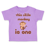 Toddler Clothes This Little Monkey Is 1 Birthday First Birthday Funny Cotton