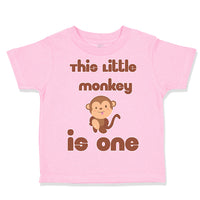 Toddler Clothes This Little Monkey Is 1 Birthday First Birthday Funny Cotton