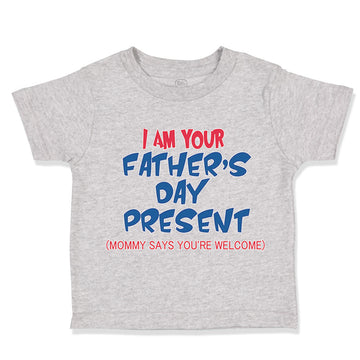 Toddler Clothes I Am Your Father's Day Present Dad Toddler Shirt Cotton