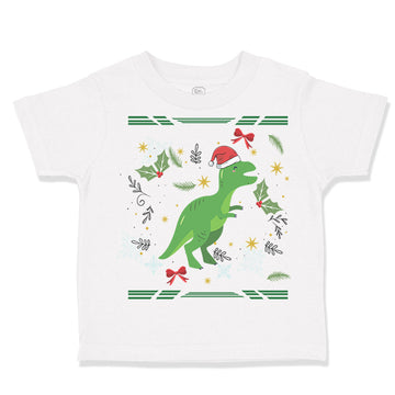 Toddler Clothes Christmas Xmas Dinosaurs Christmas Xmas Santa Toddler Shirt