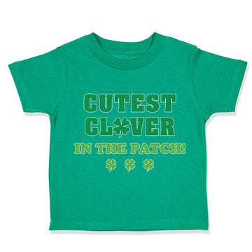 Toddler Clothes Cutest Clover in The Patch St Patrick's Day Toddler Shirt Cotton