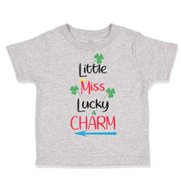Toddler Clothes Little Miss Lucky Charm St Patrick's Day Toddler Shirt Cotton
