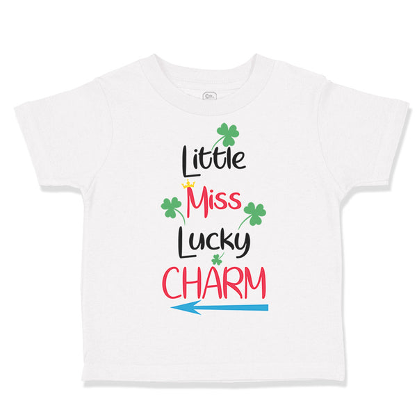 Toddler Clothes Little Miss Lucky Charm St Patrick's Day Toddler Shirt Cotton