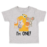 Toddler Clothes I'M 1! Birthday First Birthday 1 Year Old Toddler Shirt Cotton