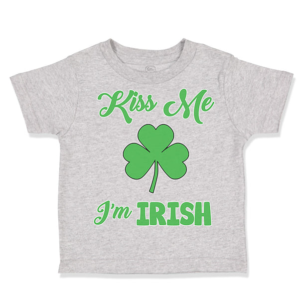 Toddler Clothes Kiss Me I'M Irish St Patrick's Day Toddler Shirt Cotton