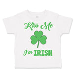 Toddler Clothes Kiss Me I'M Irish St Patrick's Day Toddler Shirt Cotton