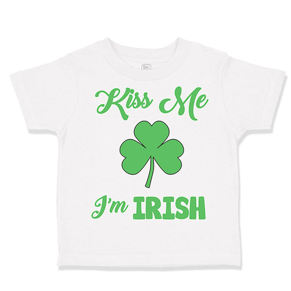 Toddler Clothes Kiss Me I'M Irish St Patrick's Day Toddler Shirt Cotton