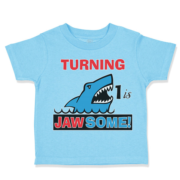 Toddler Clothes Turning 1 1 Jawsome 1 Year Old First Birthday Shark Cotton