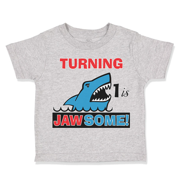 Toddler Clothes Turning 1 1 Jawsome 1 Year Old First Birthday Shark Cotton
