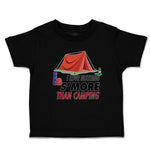 I Love Nothing S'More than Camping Under Red Tent and Luggage
