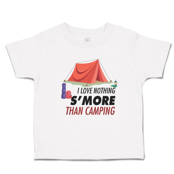 Cute Toddler Clothes I Love Nothing S'More Camping Red Tent Luggage Cotton