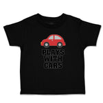 Toddler Clothes Plays with Cars An Red Cute Little Kid's Toy Car Toddler Shirt