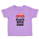 Toddler Clothes Plays with Cars An Red Cute Little Kid's Toy Car Toddler Shirt